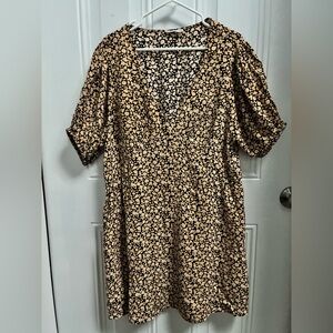 Cotton On Floral V-Neck Dress